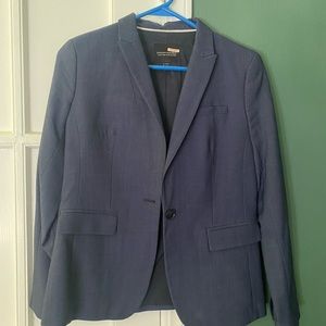 Banana Republic Petite Blazer Suit Jacket Blue Navy